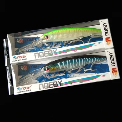 NOEBY 2PCS 16cm 74.7g 12cm 30g 14cm 50g 트롤링 낚시 루어 워블러 미노우 상품 하드 미끼 낚시 태클 느린 싱킹 피더