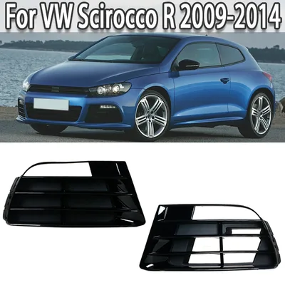 폭스 바겐 Scirocco R 2009-2014 용 자동차 앞 범퍼 안개등 램프 커버 그릴 하부