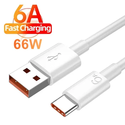 Huawei Honor 용 6A 초고속 충전 유형-C USB 케이블 Xiaomi Redmi OPPO VIVO realme iQOO Android USB-C 고속 충전기 케이블 2m