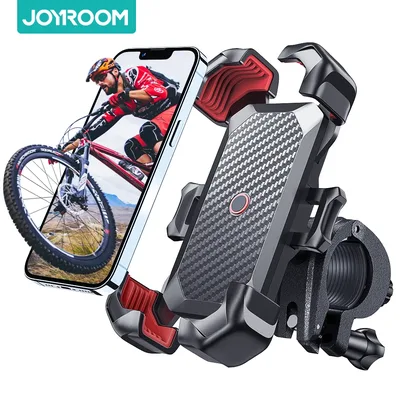 Joyroom-범용 자전거 휴대폰 홀더, 360 ° 보기, 4.7-7 인치 스탠드, 충격 방지 브래킷, GPS 클립