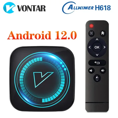 VONTAR H618 스마트 TV 박스 안드로이드 12 Allwinner 쿼드 코어 코텍스 A53 지원 8K 비디오 와이파이 구글 음성 미디어 플레이어 셋톱