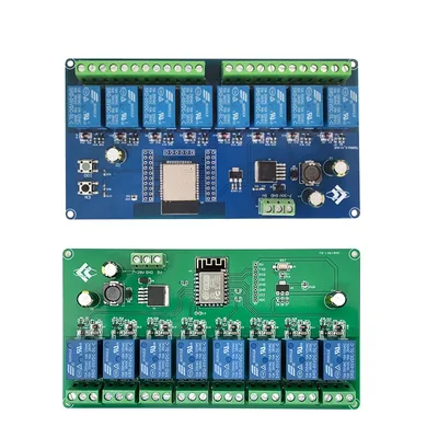 ESP8266 / ESP32 WIFI 8 채널 릴레이 모듈 Esp-12F / ESP32-WROOM 개발 보드 DC 5V / 7-28V