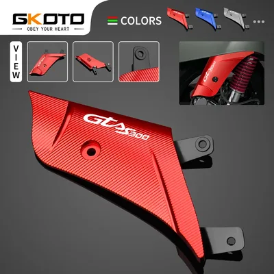 VESPA GTS300 GTS 300 250 125 2013-2023 CNC 충격 흡수 장치 측면 커버 앞바퀴 로커 보호대 패드 오토바이 액세서리