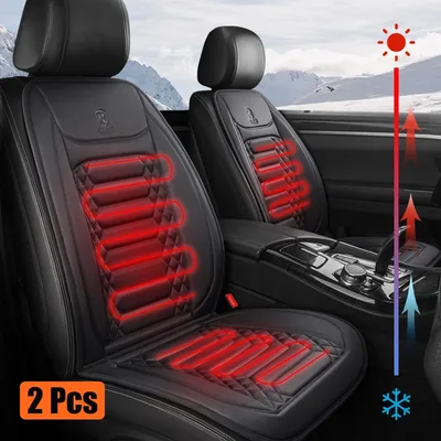 1/2pcs 겨울 온수 자동차 좌석 커버 12V 난방 따뜻한 자동차 좌석 쿠션 자동 범용 자동차 좌석 보호대 망토 커버 패드 세트