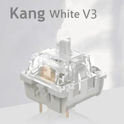 GGBOY Kang White V3 스위치 기계식 키보드 선형 스위치 3 핀 맞춤형 체리 RGB SMD 게임 호환 핫 스왑 MX 스위치