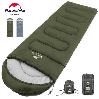Naturehike Sleeping bags 네이처하이크 Y150 침낭 s 초경량 코튼 침낭, 야외 캠핑 홈 레저 침낭 하이킹 침낭