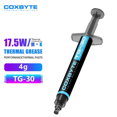 [COXBYTE] Coxbyte 열 그리스 TG-30 주사기 방열 실리콘 페이스트, CPU 프로세서 비디오 GPU 냉각 열 복합 그리스