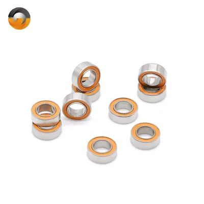 ABEC-7 낚시 릴 스테인레스 스틸 베어링, SMR74 2RS, 4x7x2.5mm, SMR74 RS MR74 CB 드라이 스테인레스 스틸 하이브리드 세라믹 베어링, 2 개