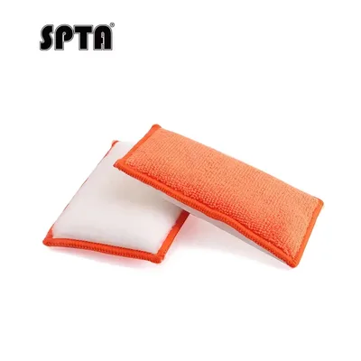 SPTA 1PC 마이크로 화이버 스폰지 자세히 자동 인테리어 청소 폼 왁싱을위한 왁스 애플리케이터 패드