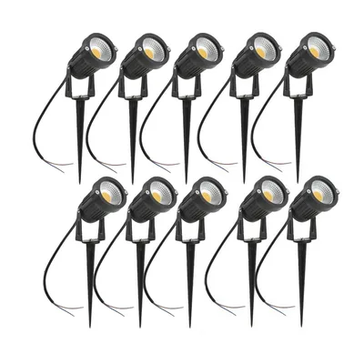 LED 정원 잔디 램프 5W 10W 15W 야외 Waterprof IP65 220V110V12V24V 풍경 스파이크 전구 정원 경로 COB 잔디 스포트라이트
