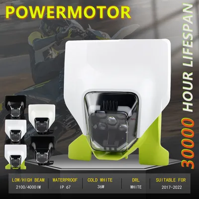 오토바이 헤드 라이트 LED 심지 Husqvarna 701 TE 250 300 450 FC FE TC 125 300i 램프 먼지 자전거 모토 크로스 액세서리 Enduro