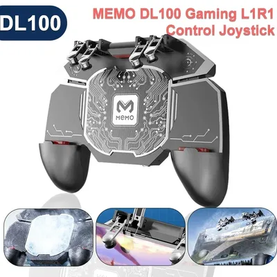 MEMO 새로운 DL100 휴대 전화 6 손가락 게임 패드 조이스틱 컨트롤러 IPhone 용 반도체 라디에이터 안드로이드 게임 액세서리