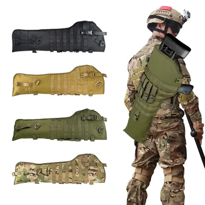 전술용 소총 홀스터 M4 AK 케이스 몰리 나일론 무기 사냥 에어소프트 홀더 페인트볼 야외 전술용 총 백팩