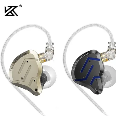 KZ ZSN Pro 2 하이브리드 드라이브 1BA + 1DD 이어폰 형 금속 HIFI Bass 헤드셋 모니터 이어 버드 스포츠 소음 차단 헤드폰
