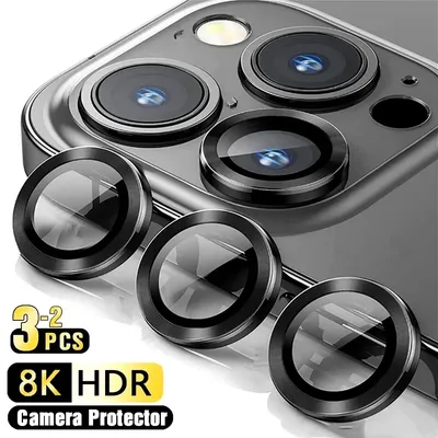 아이폰 17 프로 맥스 17프로 17에어 메탈 링 보호 유리 카메라 렌즈 보호필름 3-2개, 14 15 16 프로맥스 렌즈용