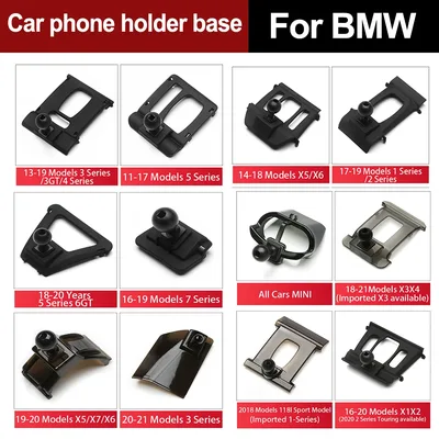 자동차 휴대 전화 홀더 네비게이션 브래킷 BMW X5 X6 X3 X4 3GT X1 X2 X7 1 3 5 7 시리즈 자동차 공기 배출구 브래킷 용 전용베이스