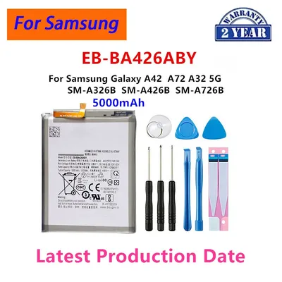 삼성 갤럭시 A42 A72 A32 5G 휴대폰용 EB-BA426ABY 하이 퀄리티 교체 배터리, 5000mAh