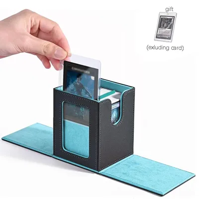100+ 신규 카드 보관함 TCG MT 보드게임 커맨더 휴대용 정리함 트랜잭션 3 "X4" 양면 개방형 상자