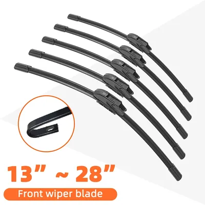 와이퍼 블레이드 범용 일반 J U 후크 13 "14" 16 "17" 18 "19" 20 "21" 22 "24" 26 "28" 앞 유리 고무 자동차 액세서리