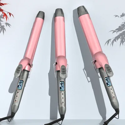 1pcs 19/25/32/38 MM 전문 헤어 컬러 웨이브 세라믹 코팅 플레이트 PTC 히터 LCD 디스플레이 컬링 아이언