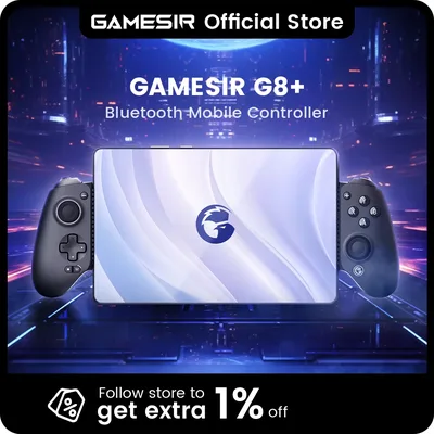 ​ ​ 게임서 G8+ 블루투스 게임패드 홀 이펙트 게이밍 컨트롤러 (닌텐도 스위치 2, 안드로이드 폰, 태블릿, 아이폰, 아이패드, PC 호환)