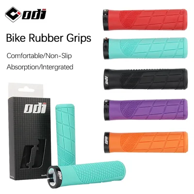 ODI 고무 핸들 바 그립 MTB 잠금 장치 충격 방지 미끄럼 산악/도로 자전거 커버 접이식 균형 액세서리