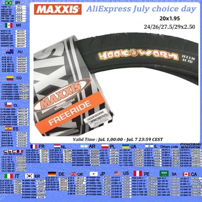 MAXXIS HOOKWORM 카고 자전거 용 오리지널 Rrban 폭행 타이어 Pedicabs FLAT/PARK/STREET/VERT 자전거 타이어 BMX 자전거 타이어