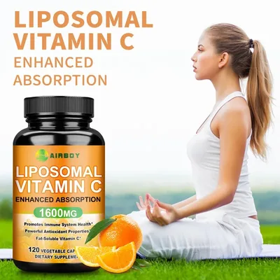리포솜 비타민 C 1600mg - 콜라겐 생산 촉진, 면역 지원, 강력한 항산화제
