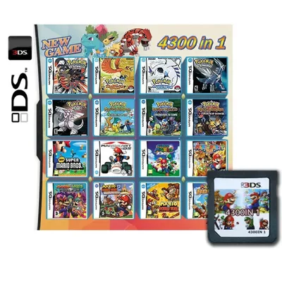 4300 in 1 편집 DS NDS 3DS 3DS NDSL 게임 카트리지 카드 비디오 게임 휴대용 플레이어(R4 카드)
