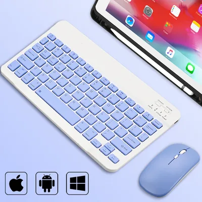 블루투스 무선 키보드 범용 휴대 전화 태블릿 및 마우스 미니 Ipad 액세서리