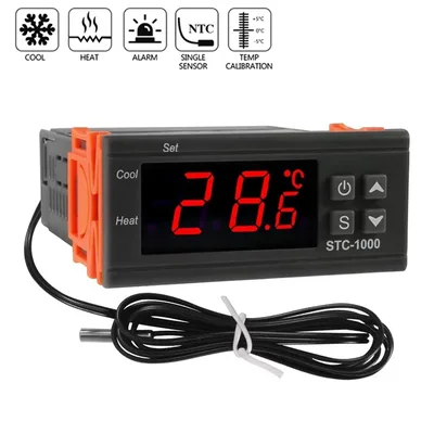 스마트 STC-1000 온도 컨트롤러 LED 디지털 조절기 인큐베이터 릴레이 가열 및 냉각 12V 220V