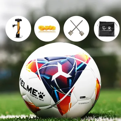 KELME 프로 축구 공 TPU 크기 3 4 5 빨간색 녹색 목표 팀 경기 훈련 기계 봉제 9886130