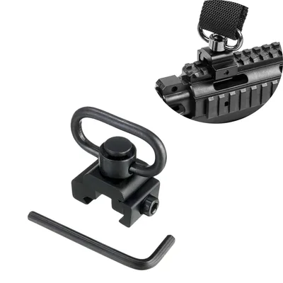 퀵 디테치 슬링 스위블 마운트 어댑터 1.25인치 QD 라이플 스트랩 링 부착물 20mm 피카티니 레일 사냥용 총 액세서리