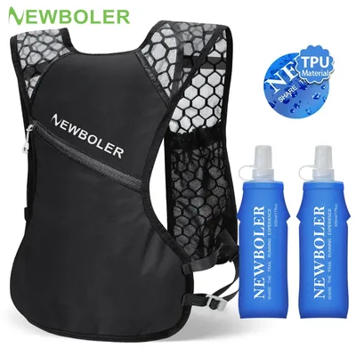NEWBOLER 야외 트레일 러닝 배낭 초경량 여성 남성 러닝 레이스 수화 조끼 마라톤 하이킹을위한 러닝 백