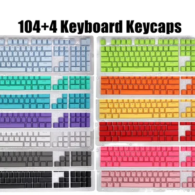 104pcs 기계식 키보드 ABS Keycaps 체리 MX PC 데스크탑 컴퓨터 키 캡 스위치 Keycap 키보드 용 빈 키 캡