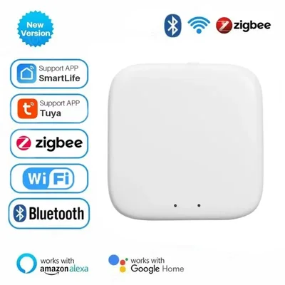 Zigbee 게이트웨이 허브 Tuya 스마트 홈 WIFI Bluetooth 무선 다중 모드 라이프 APP Alexa Google과 함께 작동