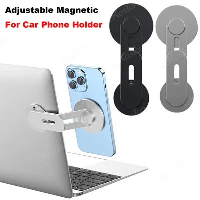 Mag/safe IPhone16/15/14 금속 브래킷 노트북 화면 측면 마운트 용 Tesla 모델 3/X/Y/S 용 조정 가능한 자기 자동차 전화 홀더