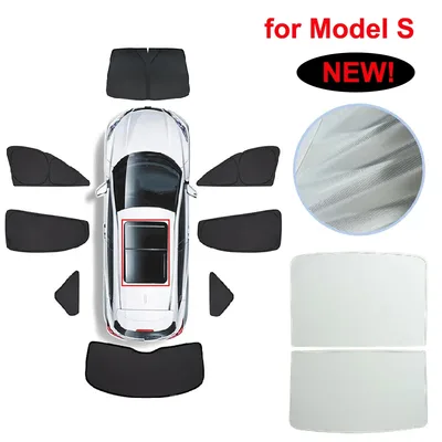 Tesla Model S 2025 용 MS 유리 지붕 차양 측면 창 개인 정보 보호 전면 후면 유리창 채광창 블라인드 선 루프 음영