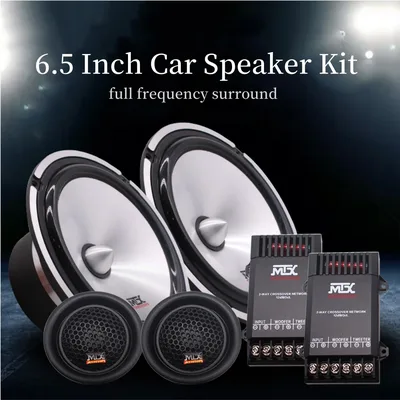 범용 자동차 스피커 세트 MAX 150W 고출력 고품질 양방향 자동차 앞문 수정베이스 스피커 키트 6.5 인치