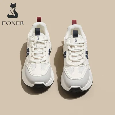 FOXER 여성 운동화 2026 새로운 캐주얼 메쉬 통기성 신발 신발 여성용 가황 신발 스포츠 신발