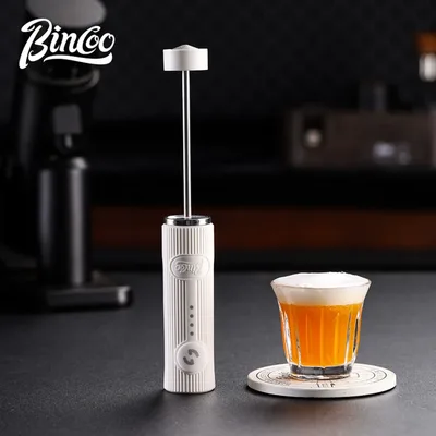 Bincoo 새로운 우유 거품기 커피 거품기 믹서 전기 블렌더 계란 비터 미니 거품기 핸들 교반기 카푸치노 메이커 요리 도구