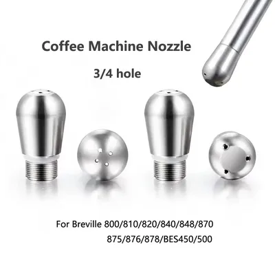 커피 메이커 스팀 노즐 3/4 홀 커피 메이커 스팀 노즐 우유 거품 스파우트 Breville 액세서리 용 스팀 완드 팁