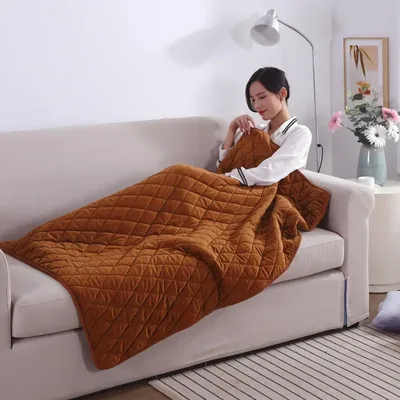 조정 가능한 USB 전기 담요 3 속도 난방 기계 빨 수있는 겨울 침대 커버 성인과 노인을위한 경량