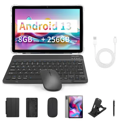 BDF-Y7 신형 5G 패드 10.1인치 태블릿 옥타코어 8GB+256GB ROM HD 디스플레이 듀얼심 듀얼 카메라 태블릿 PC (키보드, 마우스 포함)