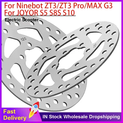 Ninebot ZT3/ZT3 Pro/MAX G3 용 120mm 내마모성 브레이크 디스크 JOYOR S5 S8S S10 6 홀 스쿠터 액세서리