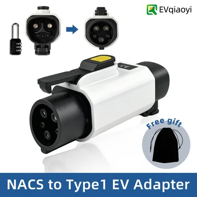 NACS to Type1 전기차 어댑터 50A 11KW - 테슬라 충전소에서 전기차로 빠른 충전 변환기, 미국 표준 차량용
