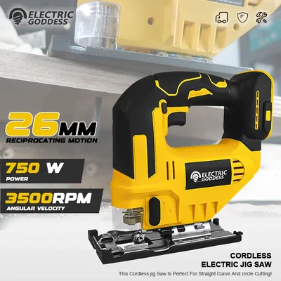 무선 직소톱 3500RPM 전기톱 45도 절단 각도 직소 목공 도구 디월트 20V 배터리용