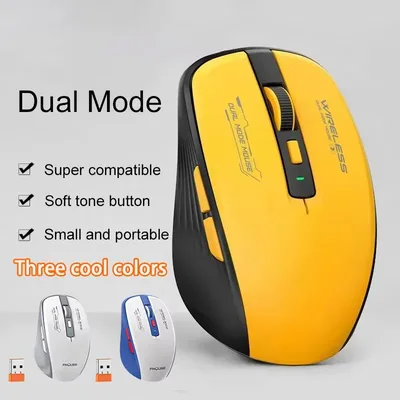 M303L 블루투스 무선 마우스 2.4G 듀얼 모드 1600 DPI 무소음 태블릿 노트북 PC 오피스 휴대용 마우스 안드로이드 iOS용