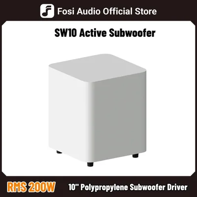 포시 오디오 SW10 액티브 서브우퍼 하이파이 500W 피크 파워 서브우퍼 10인치 드라이버 홈시어터 오디오 스피커