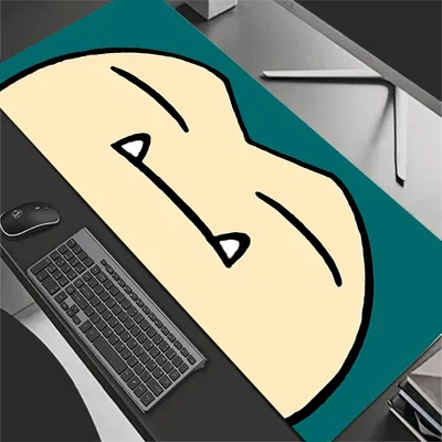 대형 E-스포츠 마우스 패드 부드럽고 유연한 고무 XXL 게이머 PC 컴퓨터 키보드 사무실 노트북 카와이 P-포켓몬 스노락스 마우스패드